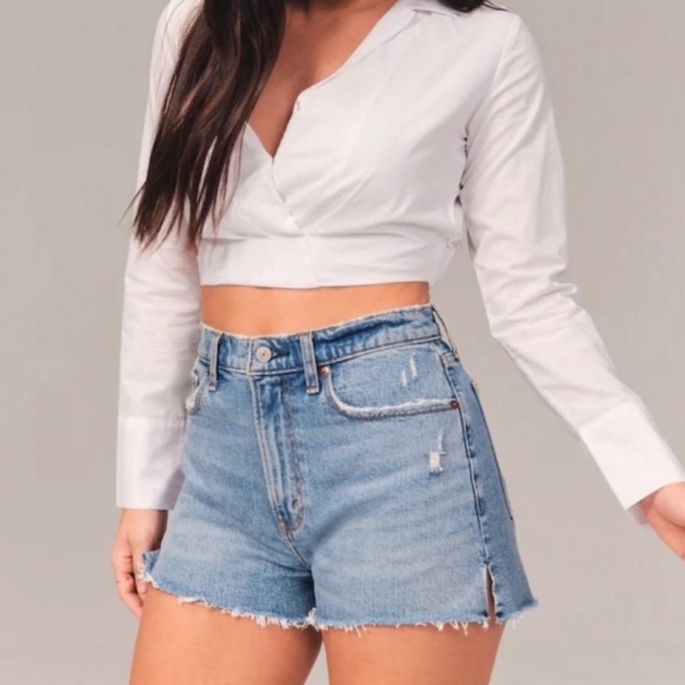Abercrombie & Fitch Curve Love High Rise Mom Short Size 10 / 30